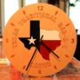 color-wood-clock-Texas-Traditions-BBQ-Manor